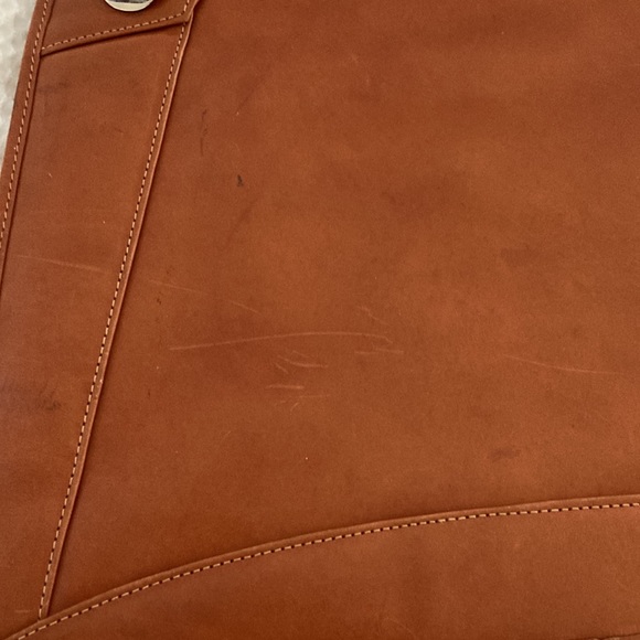 Cognac brown vintage JR leather hand bag/purse - Picture 14 of 14